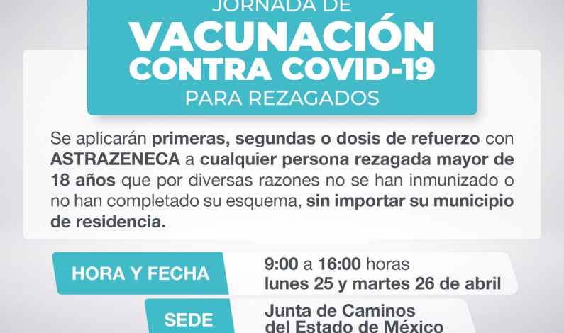 Será Toluca sede de módulo regional de vacunación contra Covid-19