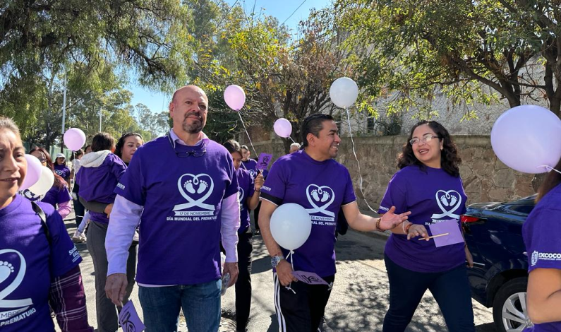 Participa Gobierno de Texcoco en la caminata del Día Mundial de la Prematuridad
