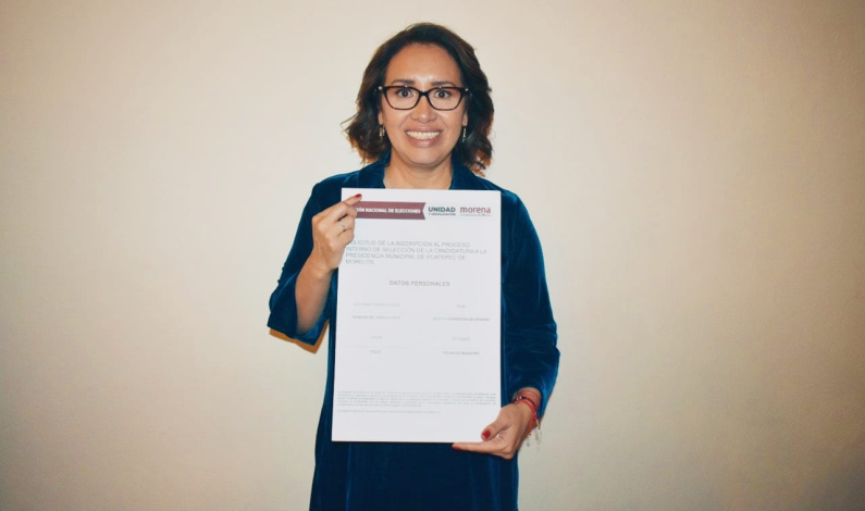 Azucena Cisneros se registra por la candidatura a la alcaldía de Ecatepec