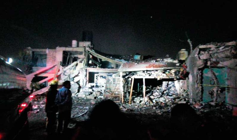 Deja explosión en Tultepec 5 muertos, 8 lesionados y 23 casas afectadas
