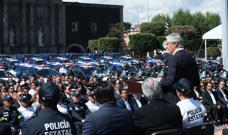 Policías mexiquenses ganarán 15% más; son ellos son pilar de sociedad segura: Del Mazo