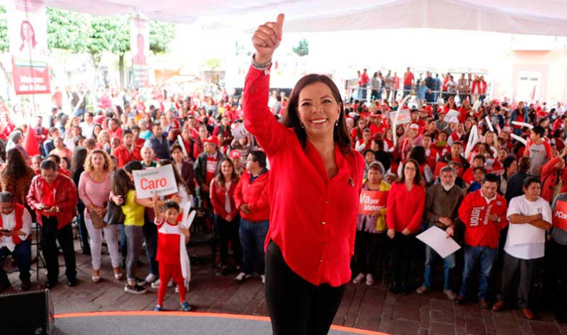Con la ley en la mano ganará el PRI en Metepec: Carolina Monroy