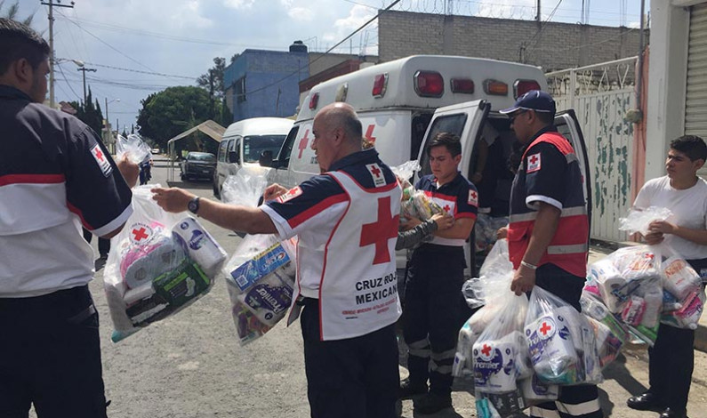 Capacita Cruz Roja Edomex sobre integración de paquetes de ayuda alimentaria en casos de desastres