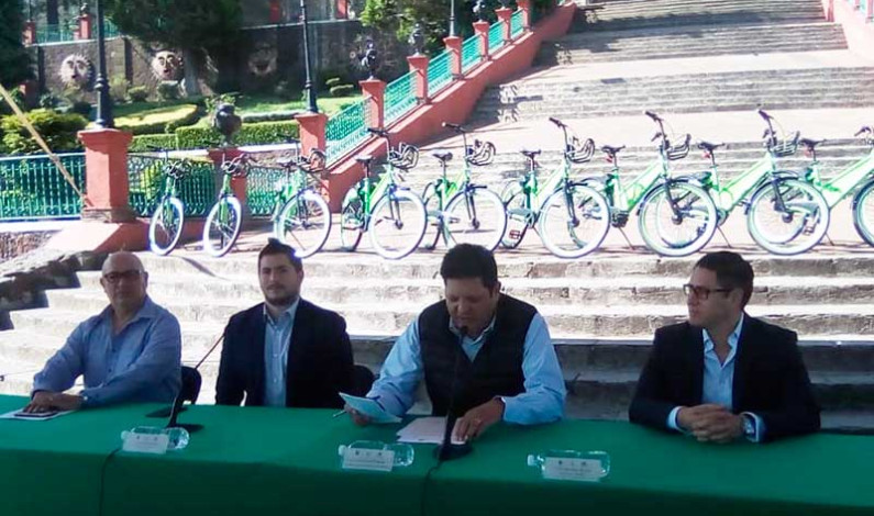 Pone Metepec en operación sistema público de bicicletas