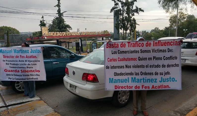 Denuncian «mañosa» reubicación de comerciantes en la FES Acatlán