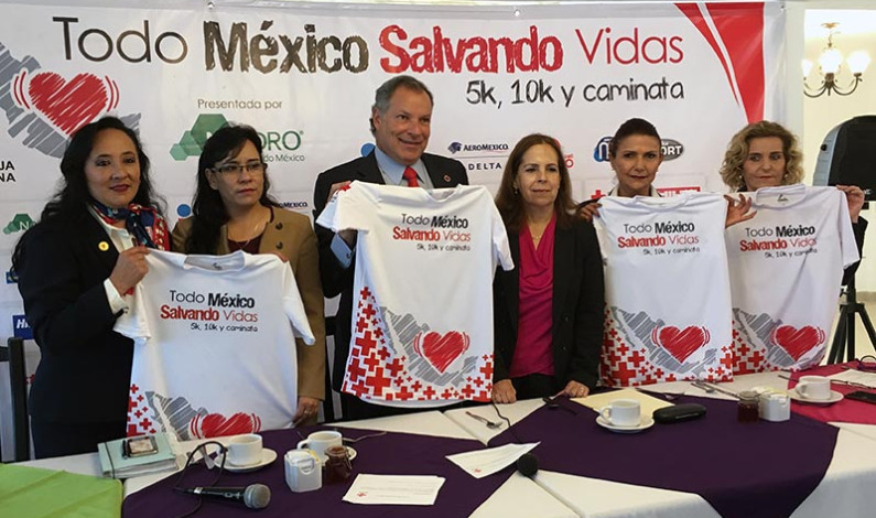 Convoca Cruz Roja Edomex a tres carreras en Todo México Salvando Vidas