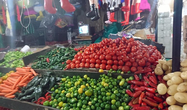 Sube precio de verduras por intensas lluvias y festejos patrios