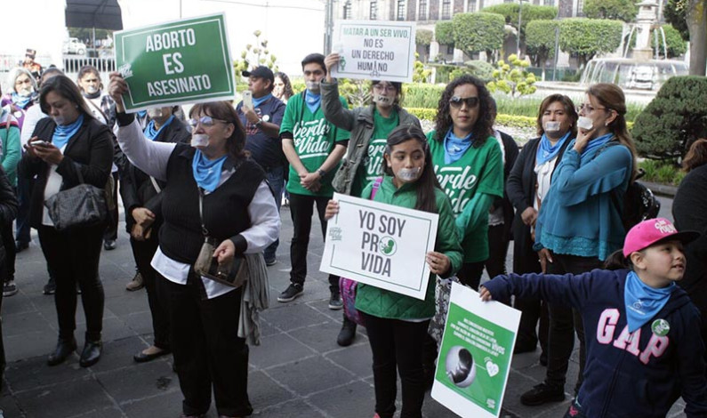 Emprenden organizaciones verdes cruzada en contra del aborto