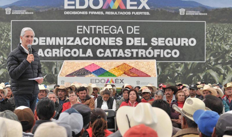 Beneficiados 10 mil 500 campesinos mexiquenses con seguro agrícola