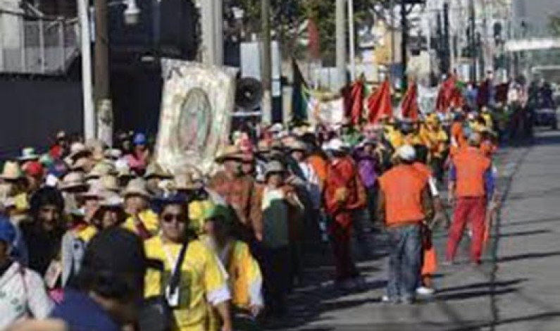 Parten más de 40 mil peregrinos mexiquenses a la Basílica de Guadalupe