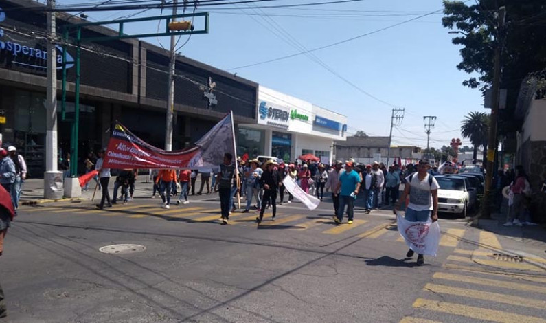Colapsa Antorcha Campesina la ciudad de Toluca con numerosa marcha