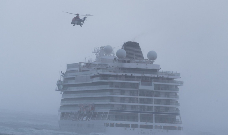 Rescatan a turistas de crucero Noruego