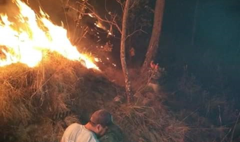 Fuerte incendio afecta bosques de Valle de Bravo