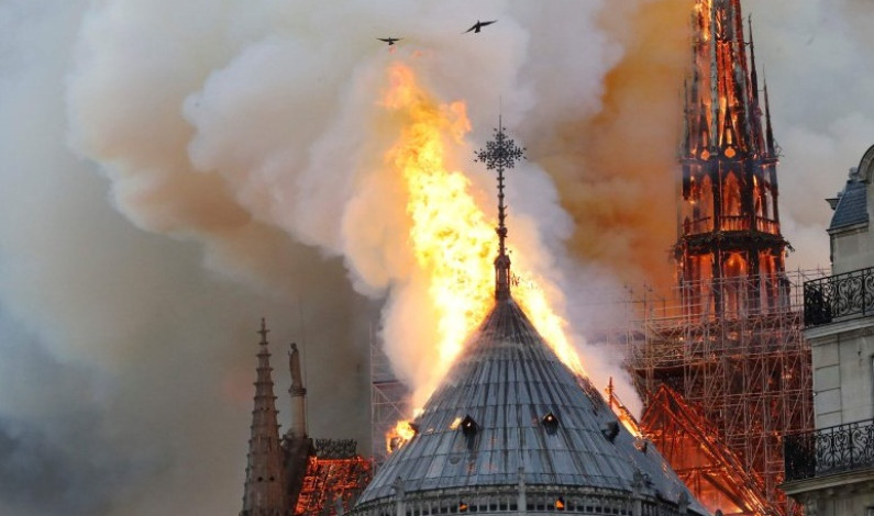 Incendio en la catedral de Notre Dame
