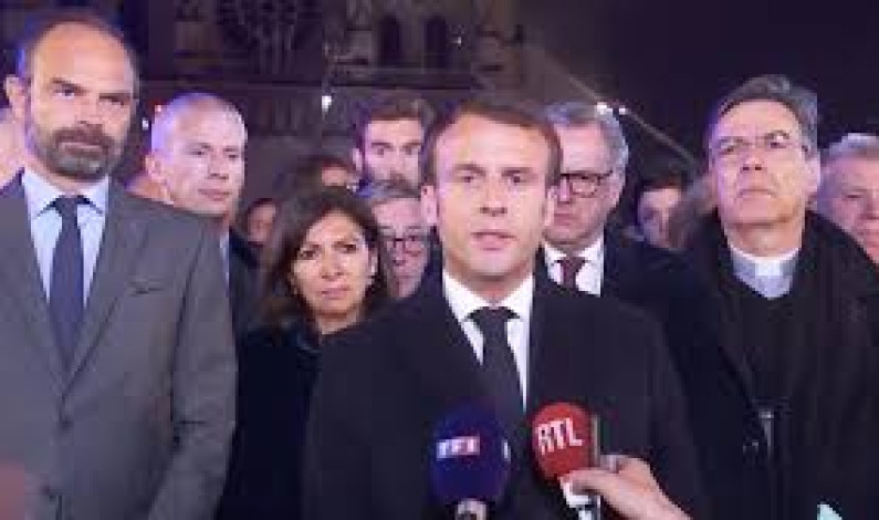 Afirma Macron que construirá en 5 años “Notre Dame”