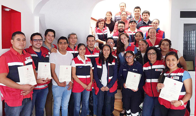 Fortalece Cruz Roja al voluntariado del Estado de México