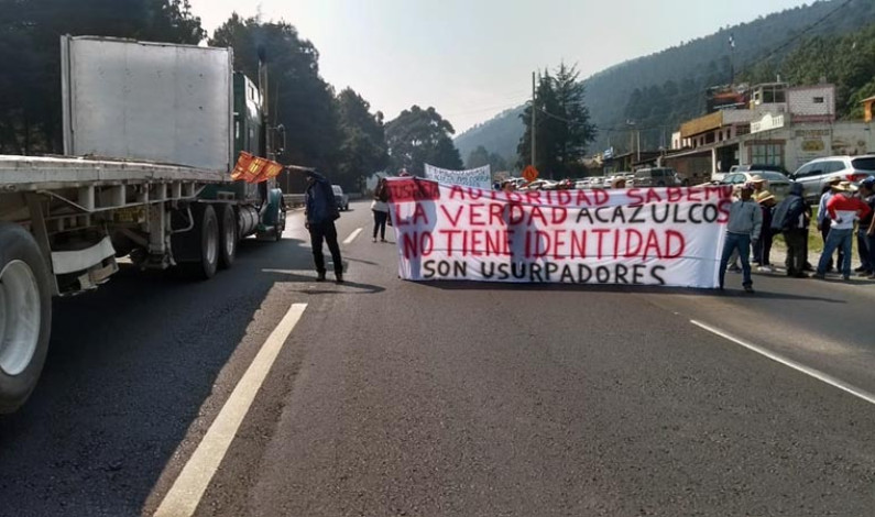 Bloquean carretera Toluca-México por irregularidades de presidenta municipal de Ocoyoacac