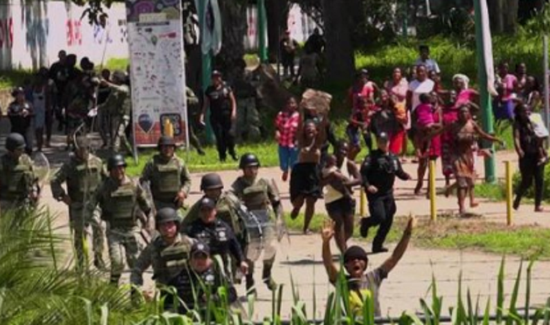 Contienen a migrantes africanos que pretendían huir de albergue en Chiapas