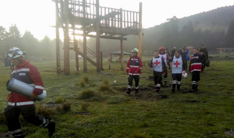 Localiza y rescata Cruz Roja Edomex a seis personas extraviadas en la zona boscosa de La Marquesa