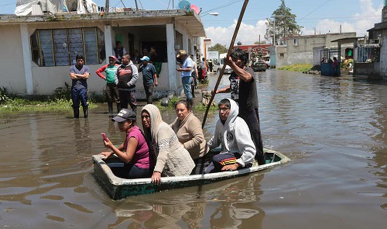 Un millón de mexiquenses en riesgo por inundaciones