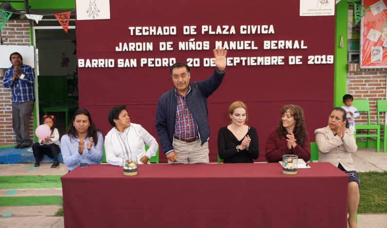 Atiende infraestructura escolar el ayuntamiento de Almoloya de Juárez