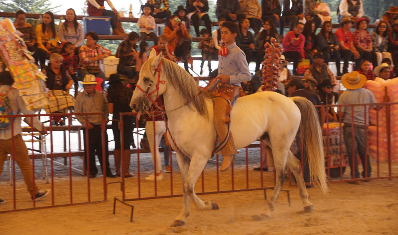Vivió Almoloya de Juárez la tradicional carrera de cintas de caballo