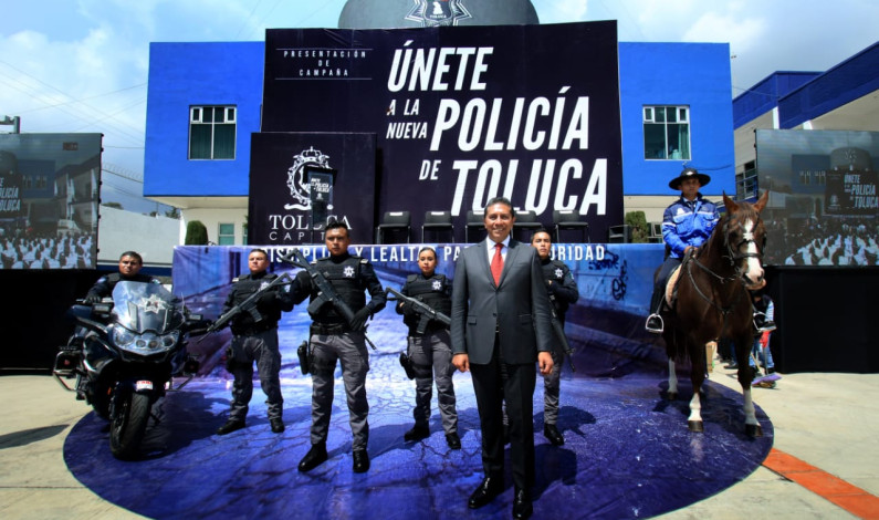 Llama Juan Rodolfo a unirse a la Nueva Policía de Toluca