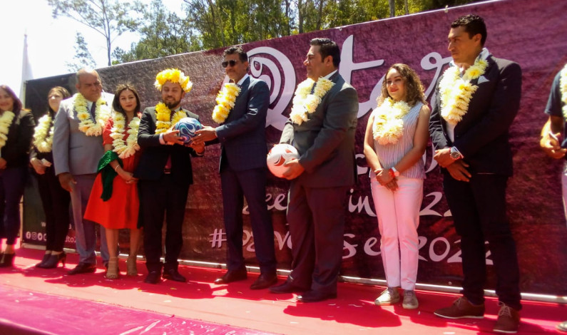 Inaugura embajador de Qatar selectivo regional de futbol en Temascaltepec