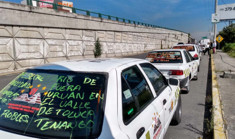Rechazan taxistas operación de colectivos tipo Urvan