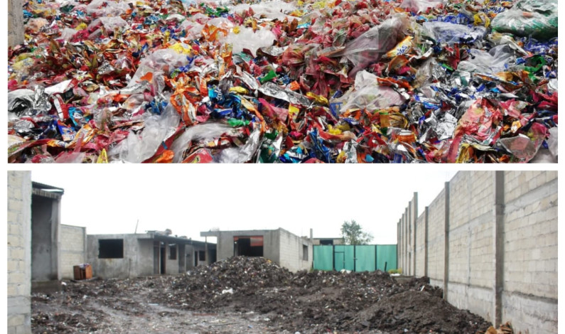 Limpian predio invadido por más de 15 toneladas  de basura
