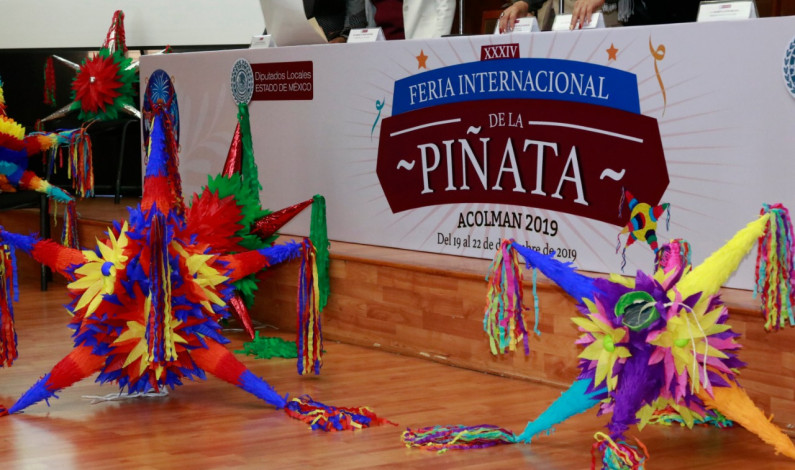 Invita Acolman a la Feria de la Piñata