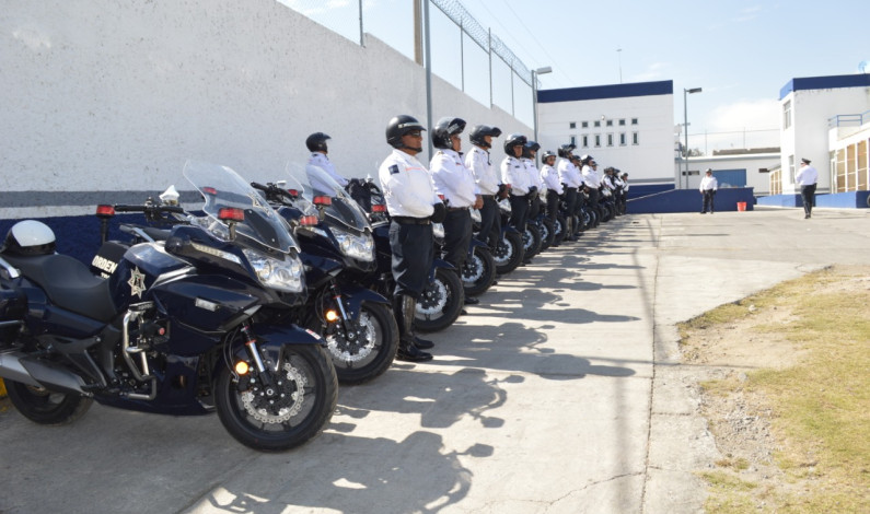 Estrena policía de Toluca 80 motocicletas