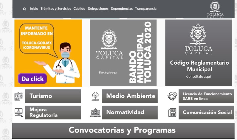 Podrán realizarse 20 trámites recaudatorios por internet en Toluca