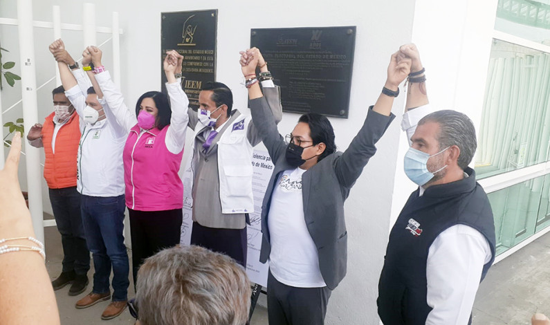 Se suman candidatos contra la violencia en Metepec
