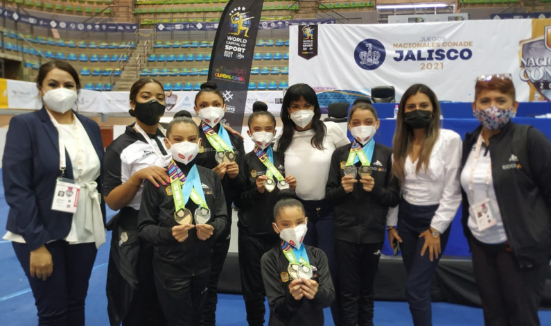 Conquista medallas equipo mexiquense de gimnasia rítmica