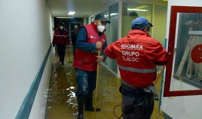 Reportan afectaciones severas por lluvias en 10 municipios mexiquenses