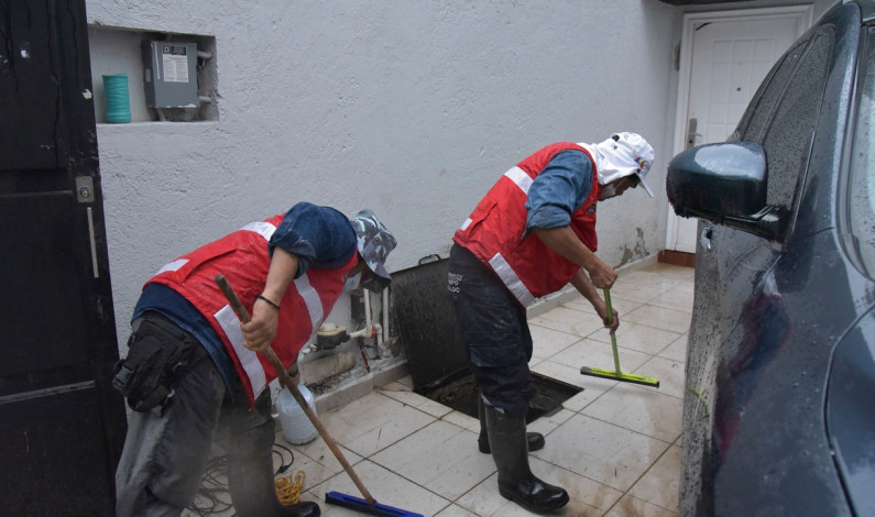 Concluye CAEM limpieza y desinfección en Zumpango por inundaciones
