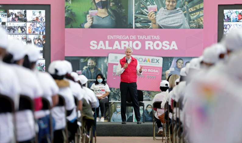 Respalda Salario Rosa a las mexiquenses que más lo necesitan