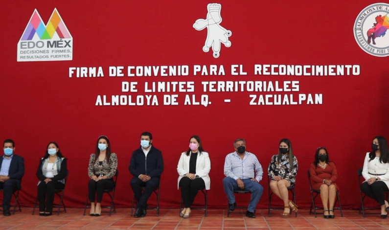Pactan Zacualpan y Almoloya de Alquisiras límites territoriales