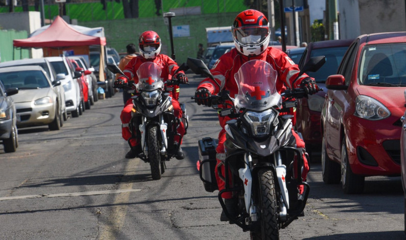 Cruz Roja Mexicana atenderá emergencias en Toluca a bordo de motocicletas