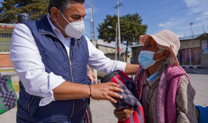 Apoya diputado Braulio Álvarez Jasso a población vulnerable ante bajas temperaturas
