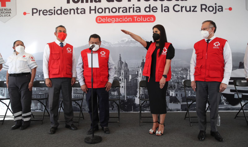 Tiene Cruz Roja Toluca nueva Presidenta Honoraria