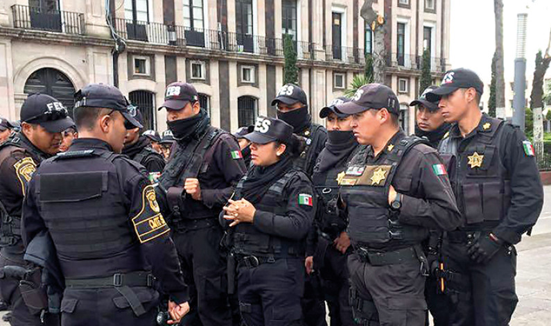 Despliega Toluca 836 policías para salvaguardar manifestaciones por Día Internacional de la Mujer