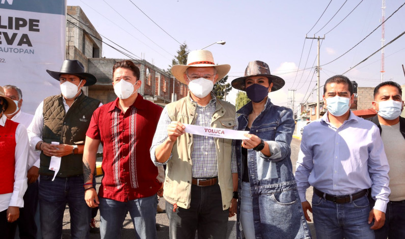Entrega alcalde de Toluca obra que Juan Rodolfo dejó pendiente y sin pagar
