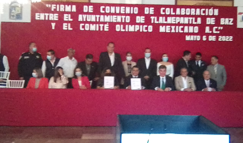 Firma Convenio Comité Olímpico Mexicano con Ayuntamiento de Tlalnepantla