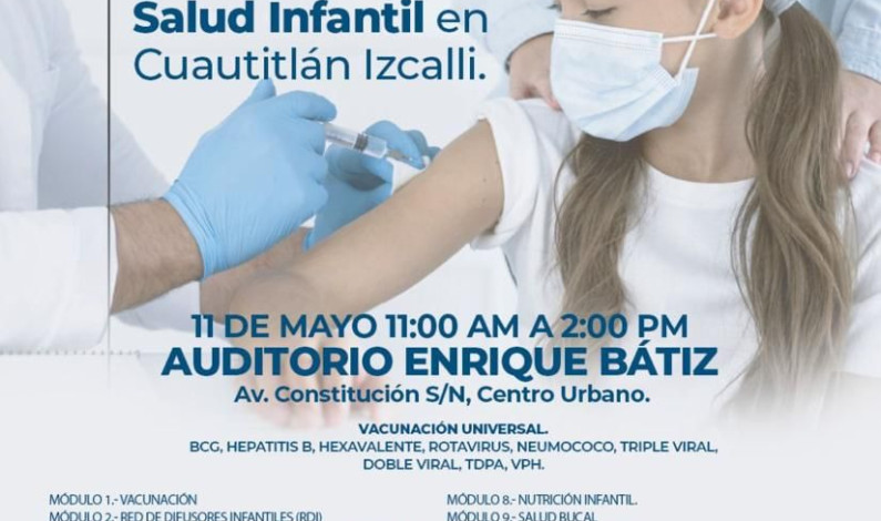 Anuncian campaña de vacunación contra VPH y Jornada de Salud Infantil en Izcalli