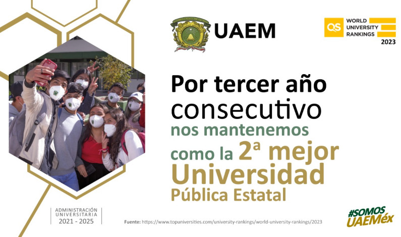 La UAEMéx es la segunda mejor universidad estatal de México