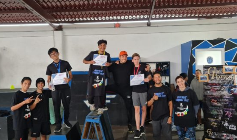 Compite equipo de parkour metepequense en el torneo Movement Challenge 2022