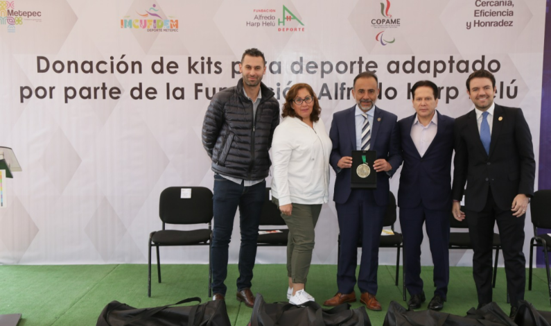 Reconoce Fundación Alfredo Harp Helú apoyo de Metepec al deporte