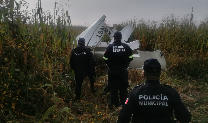 Reportan desplome de avioneta en el municipio de Otzolotepec